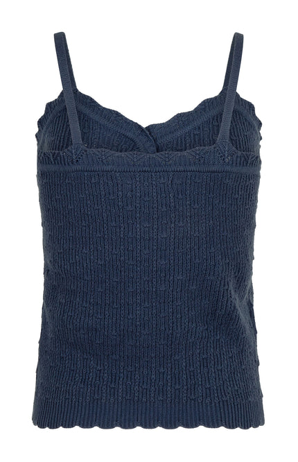 Ydence Top knitted kathleen navy Stretchshop.nl