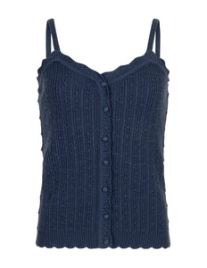 Ydence Top knitted kathleen navy Stretchshop.nl