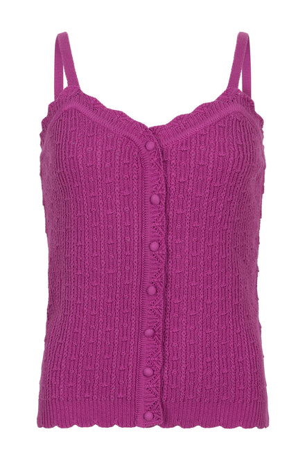 Ydence Top knitted kathleen purple Stretchshop.nl