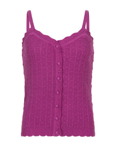 Ydence Top knitted kathleen purple Stretchshop.nl