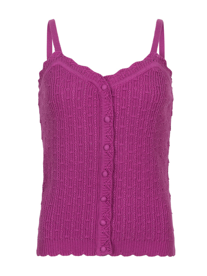 Top knitted kathleen purple