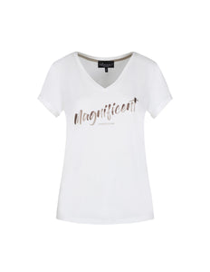 Elvira Casuals T-shirt magnificent offwhite 24-001 Stretchshop.nl