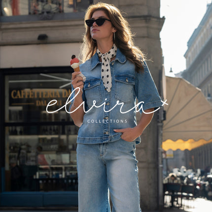 Elvira logo – elegante dameskleding collectie online bij Stretchshop