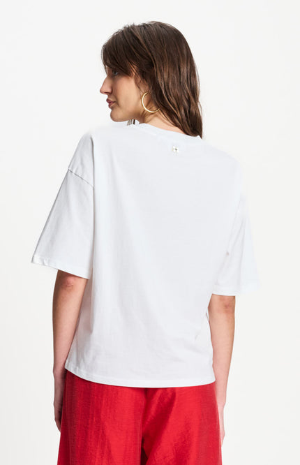 POM Amsterdam T-shirt Breeze White SP9574 Stretchshop.nl