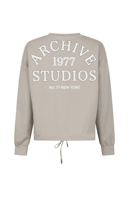 Zoso Sweater Emmy Sand Stone 261 Stretchshop.nl