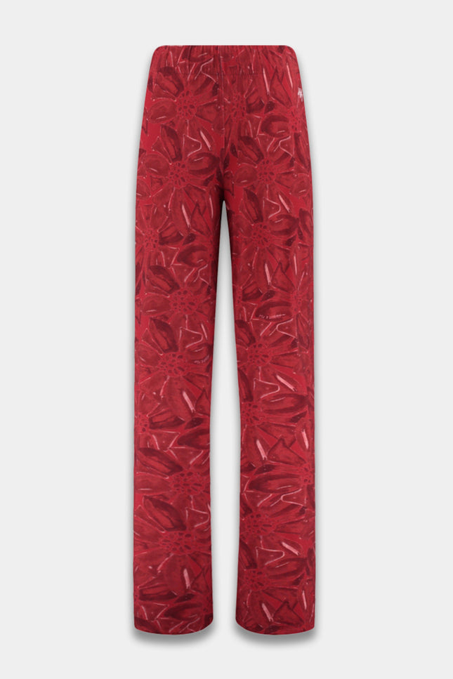 Broek Jane Ruby Red Flower AW25T101