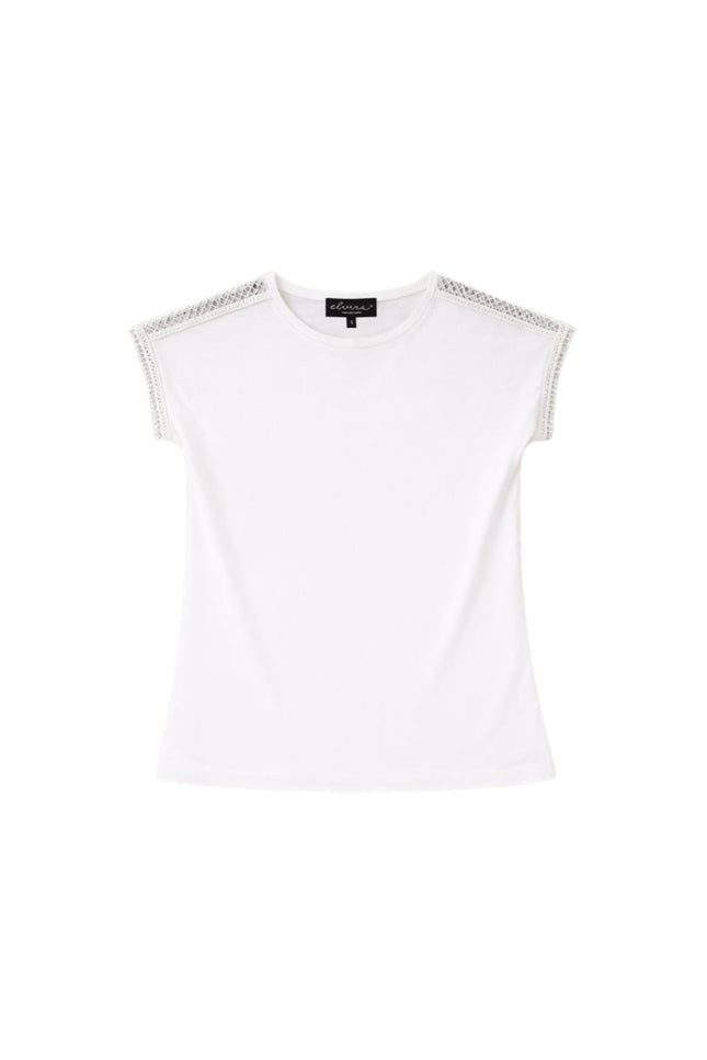 Elvira Casuals Top Lianne Offwhite Stretchshop.nl