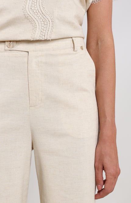 Nukus Broek Eline Sand NKS09080 Stretchshop.nl