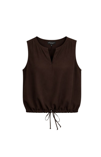 Elvira Casuals Top Abby Dark Brown Stretchshop.nl