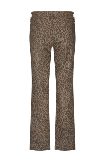 Broek Kim Leopard Mid Brown SRB4716A L32