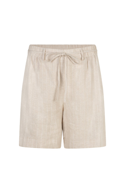 Red Button Short Cami Linen Visco Pinstripe Pebble SRB4914 Stretchshop.nl