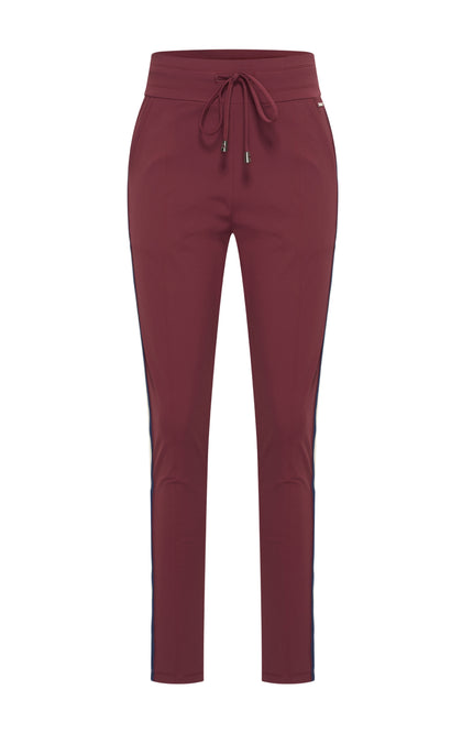 Travel Broek Tape Burgundy 202669