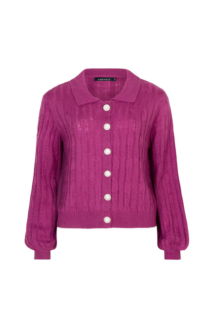 Top Colette Knitted Pink Purple