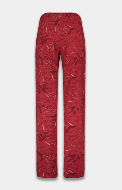 Broek Jane Ruby Red Flower AW25T101