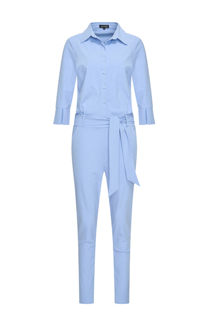 Mi Piace Heavy Travel Jumpsuit Lavender Blue 202033A Stretchshop.nl