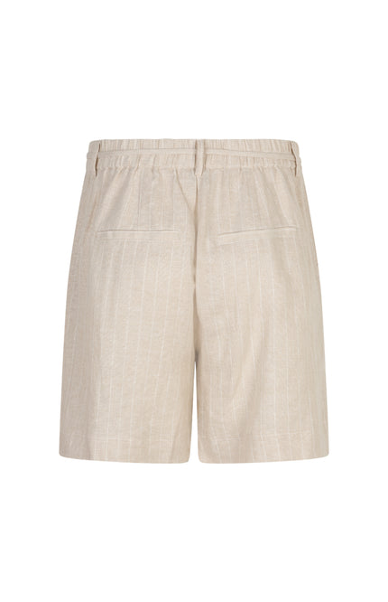 Red Button Short Cami Linen Visco Pinstripe Pebble SRB4914 Stretchshop.nl