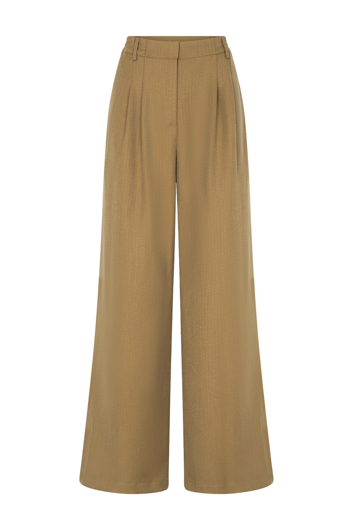 Lichte groene broek van Studio Amaya, model The Always Green, met comfortabele pasvorm en casual uitstraling.