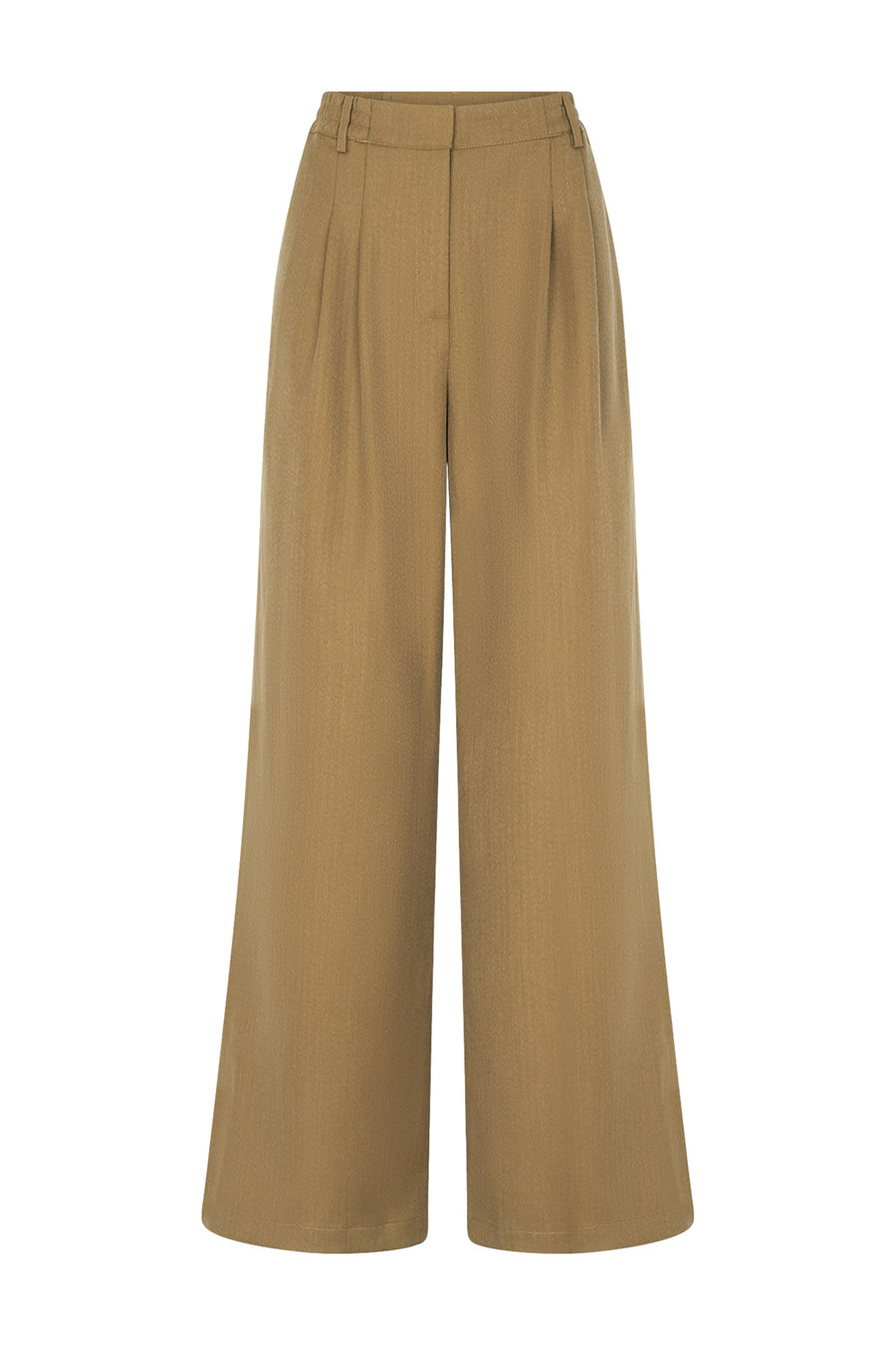 Lichte groene broek van Studio Amaya, model The Always Green, met comfortabele pasvorm en casual uitstraling.