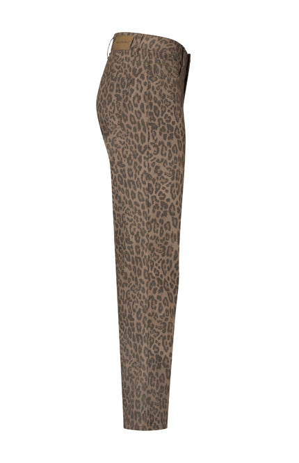 Broek Kim Leopard Mid Brown SRB4716A L32