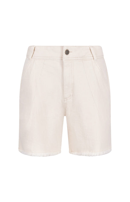 Nukus Short Tanya Ruffle Offwhite NKS09067 Stretchshop.nl