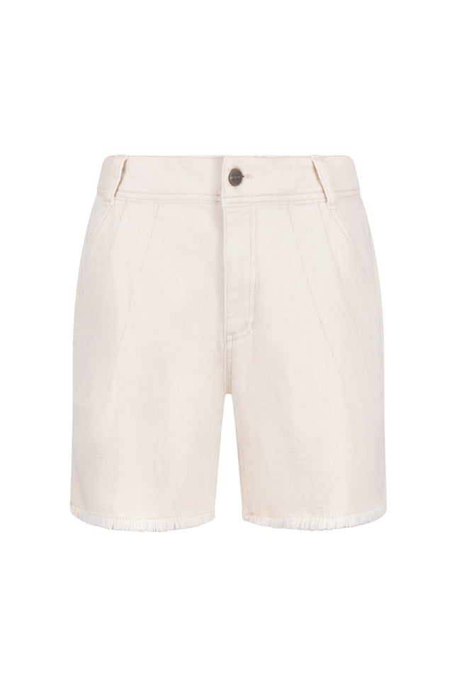 Nukus Short Tanya Ruffle Offwhite NKS09067 Stretchshop.nl