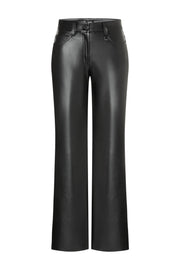 Zwarte wijde broek van MAC Jeans, model 5264-090, L32, met losse pasvorm en comfortabele stof.