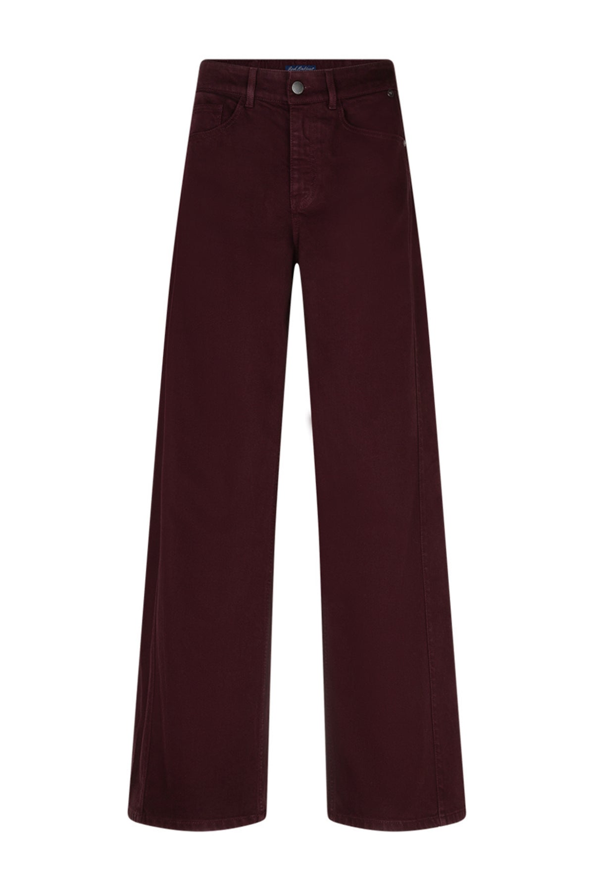 Red Button Claudette Tencel Twill broek in Bourgogne kleur, met rechte pasvorm en comfortabele stoffen.