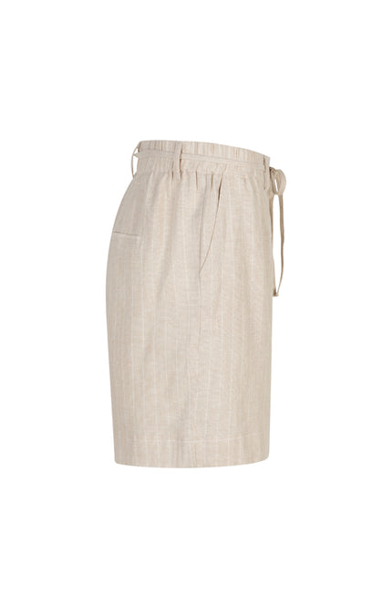 Red Button Short Cami Linen Visco Pinstripe Pebble SRB4914 Stretchshop.nl