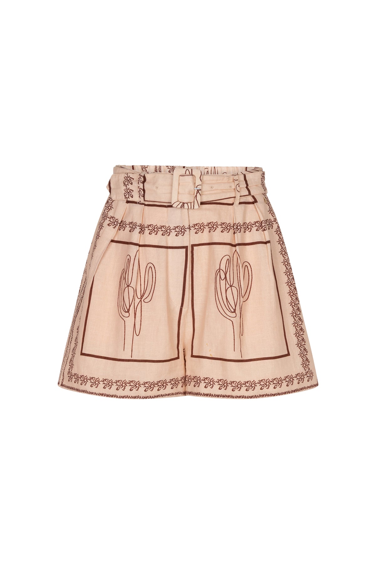 Ibana Short Serina Desert Ventana met bloemenpatroon en lichte stof, geschikt voor zomerse casual outfits.