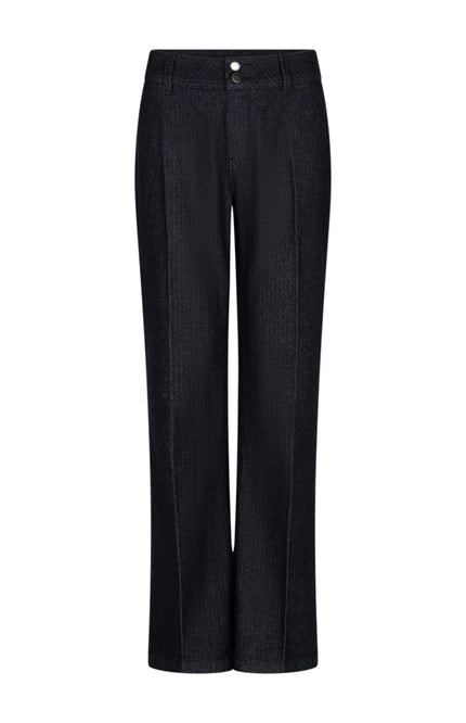 Broek Bibette Herringbone Dark Blue SRB5172 L33