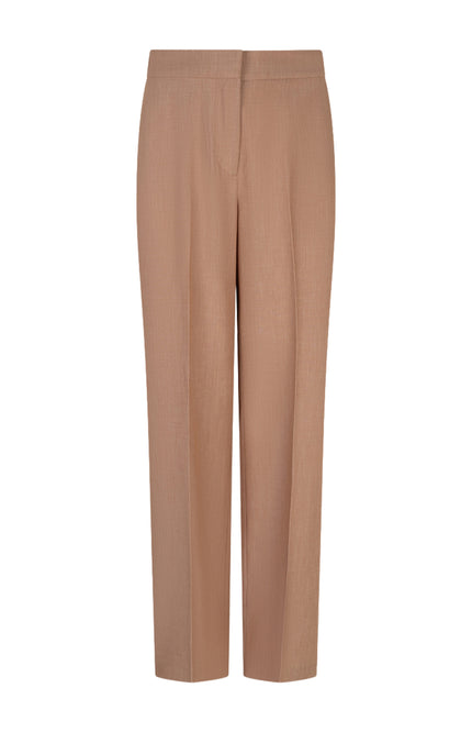 Broek Straight Melange Cappuccino SP26.10043