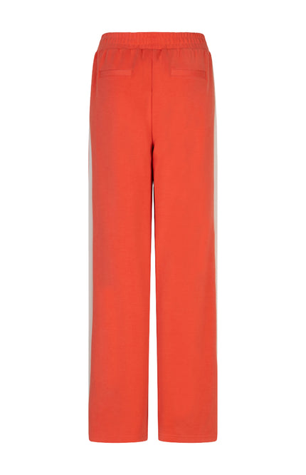 Broek Wide Stripe Modal Chili Red SP26.05006