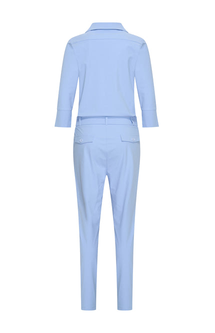 Mi Piace Heavy Travel Jumpsuit Lavender Blue 202033A Stretchshop.nl