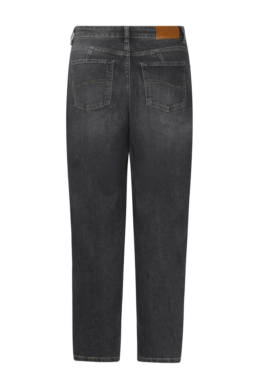 Donkere grijze denim broek Tramontana Barrel Fit, casual herenmodel met rechte snit en comfortabele pasvorm.