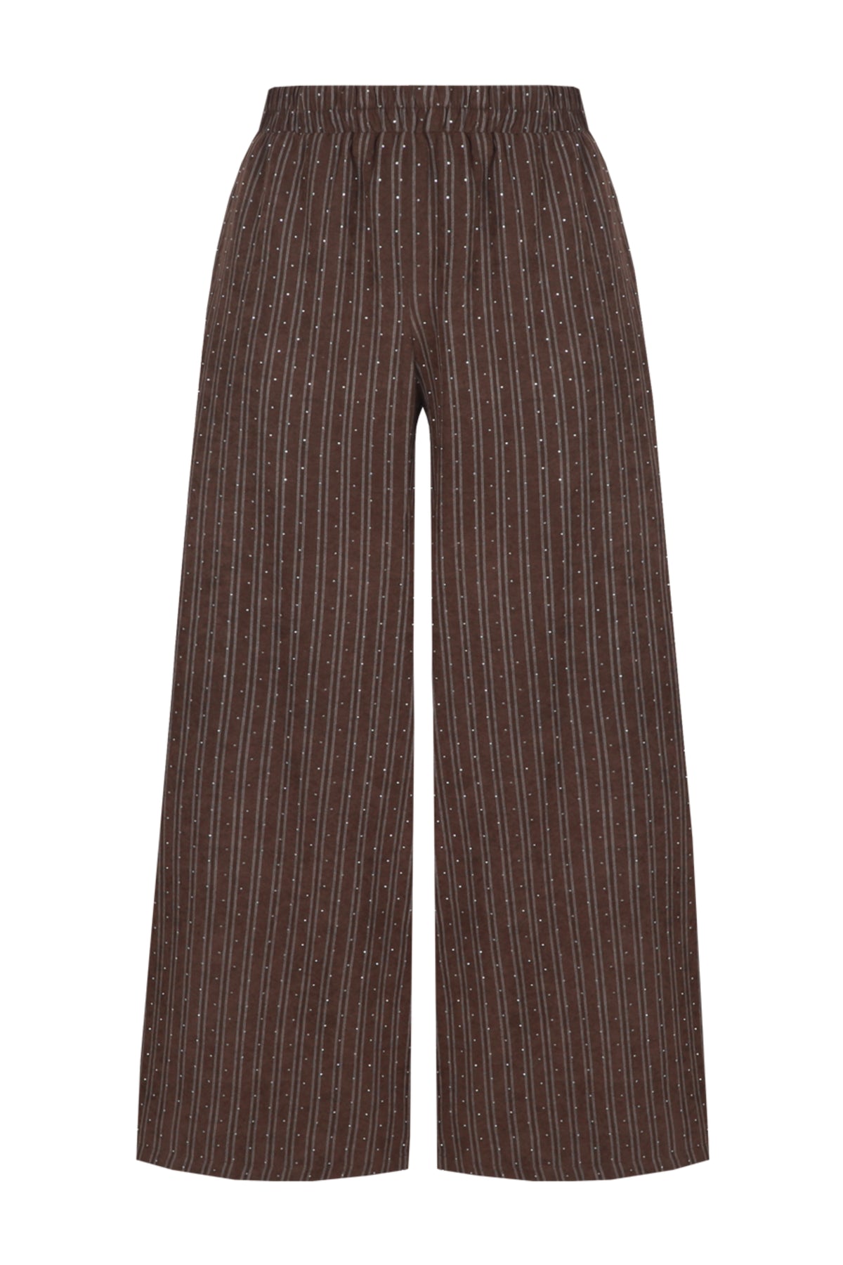 G-maxx Siomha Dark Earth broek, casual pasvorm, stevige stof, met ritssluiting en zakken, in een donker aardetint.