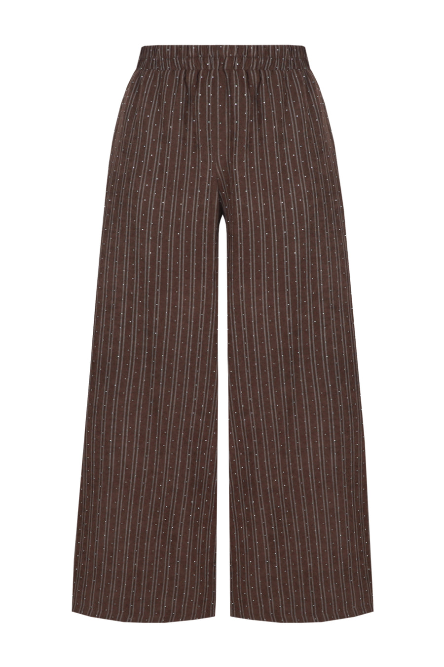 G-maxx Siomha Dark Earth broek, casual pasvorm, stevige stof, met ritssluiting en zakken, in een donker aardetint.