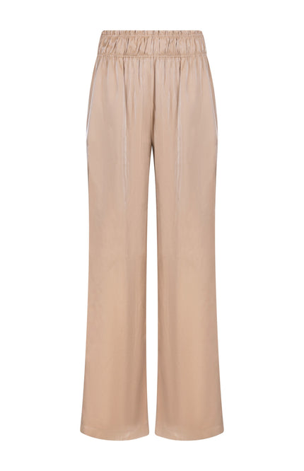 Nukus Broek Rubi Shiny Sand NKS09059 Stretchshop.nl