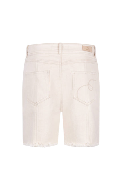 Nukus Short Tanya Ruffle Offwhite NKS09067 Stretchshop.nl