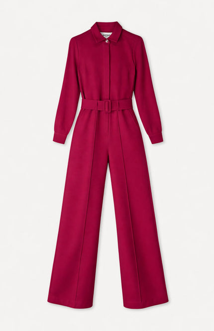 Jumpsuit Megan Burgundy Red SP9749