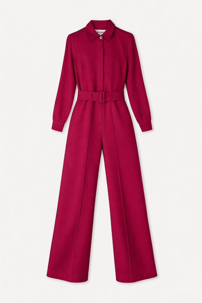 Jumpsuit Megan Burgundy Red SP9749
