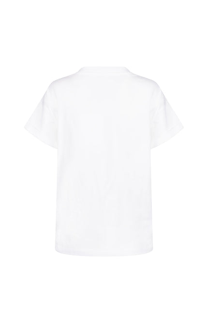 Nukus T-shirt Reese Iconic Offwhite Gold NKS04025 Stretchshop.nl