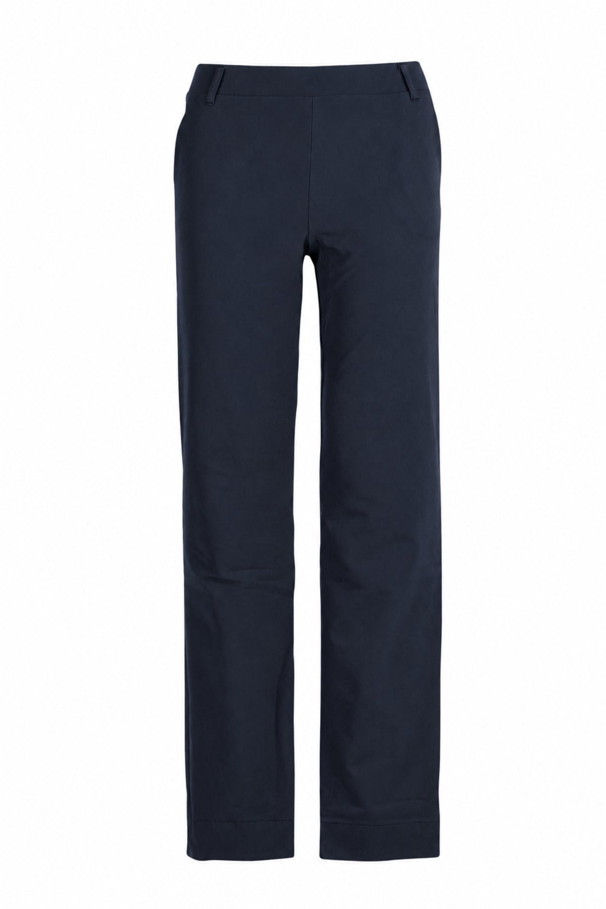 Wijdvallende reisbroek in indigo van Enjoy, comfortabele en stijlvolle broek met losse pasvorm en elastische taille.