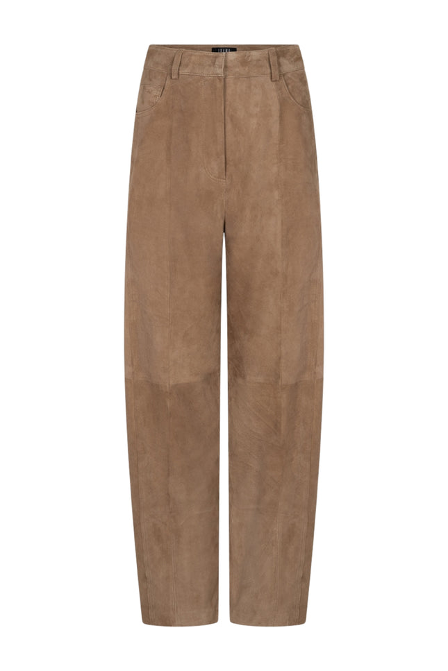 Ibana Broek Parla Suede Iced Coffee Stretchshop.nl
