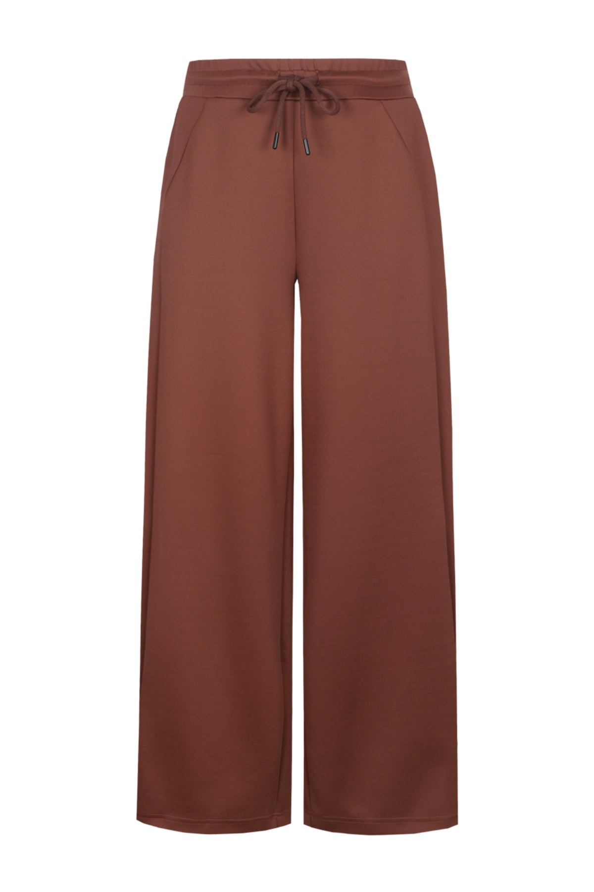 G-maxx Opaline Cappuccino broek met rechte pasvorm en comfortabele stof, getoond in een close-up afbeelding