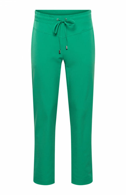 &Co woman Travel broek page 7/8 green PA146-2 Stretchshop.nl