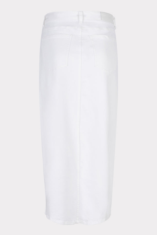 EsQualo Skirt maxi stretch offwhite 12219 Stretchshop.nl