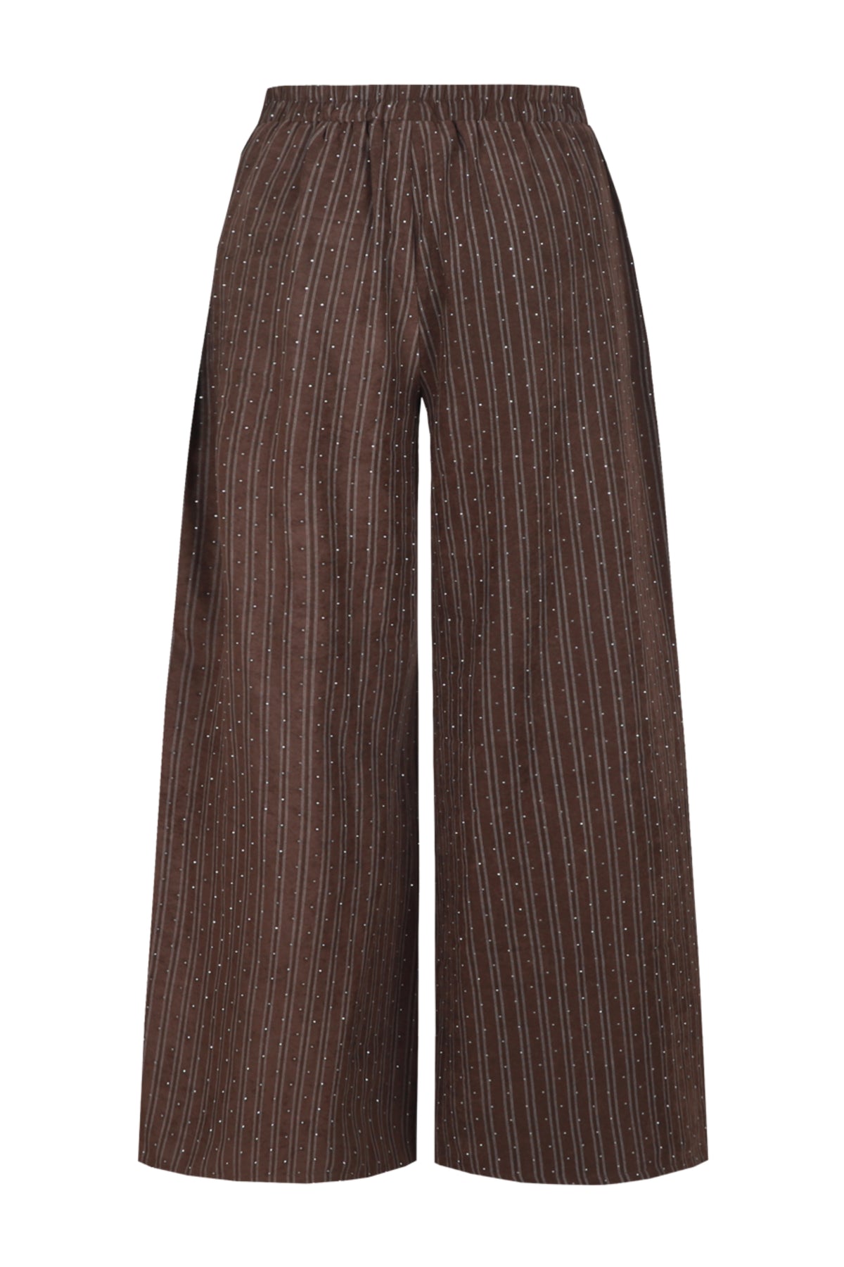 G-maxx Siomha Dark Earth broek met rechte snit en duurzame stof, zichtbaar met ritssluiting en zakken.