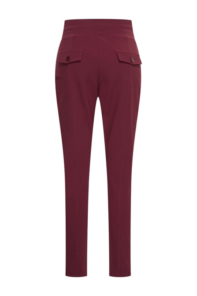 Bonded Travel Broek Burgundy 202632