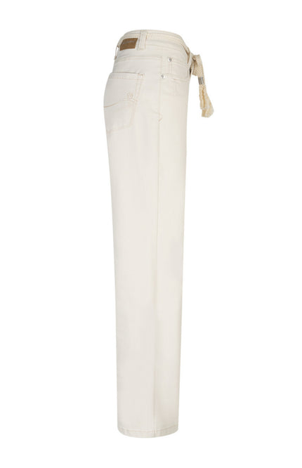 Red Button Broek Colette Belt Ecru SRB4902 L33 Stretchshop.nl
