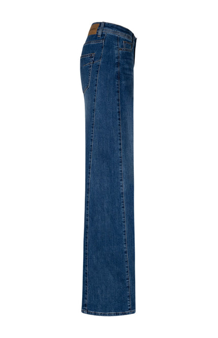 Broek Claudette Slanted Seams Dark Stone Used SRB5102 L33